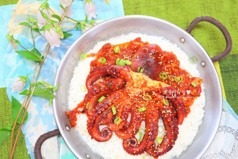 Chewy Stone Octopus Rice Bowl