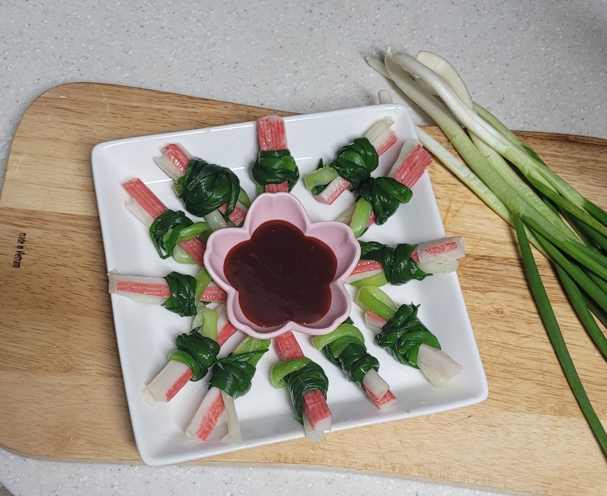 Nostalgic Scallion and Crab Stick Rolls (Pa-gang-hwe)